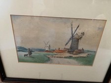 WATERCOLOUR WINDMILLS FARMER