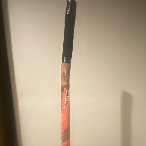Homemade wooden walking stick - walking,