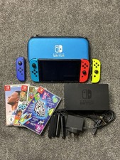 Nintendo Switch Console Job Lot Bundle Including Console, Case And Games