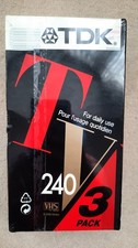TDK 240 Blank Video Tapes Pack