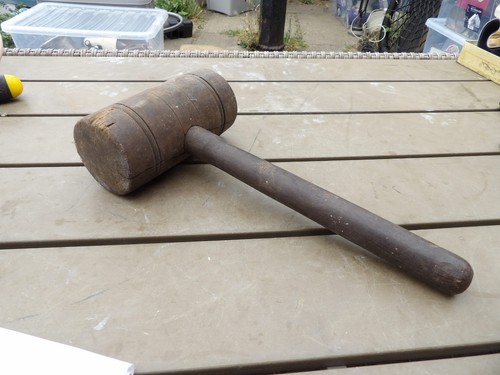 Vintage wooden mallett