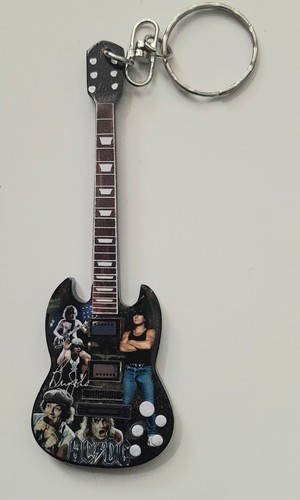 Brian 10cm wooden guitar - ac/dc,