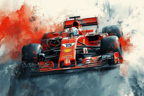 Racing car formula one - car,