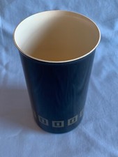 Vintage BOC Wine Bottle Cooler in Black Enamel with Gold Squares Made in England