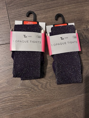 Girls opaque tights - opaque, joblot