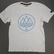Adidas  SPZL Spezial  White Crew Neck T Shirt -  Medium SPZL