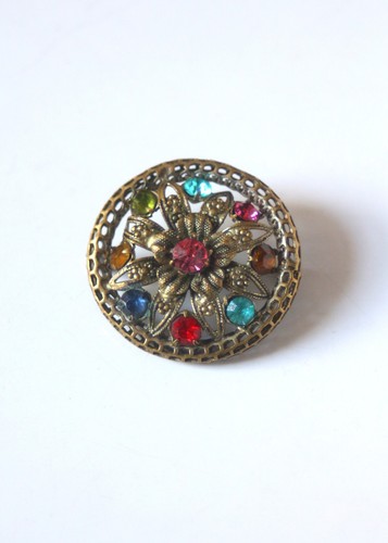 Vintage czech gilt filigree - czech,