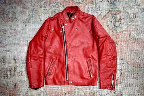 Vtg 70s english red - vtg, leather