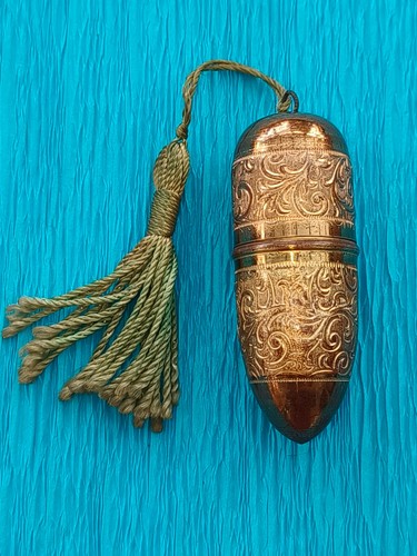 Antique sewing etui holder - antique,