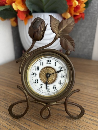 Antique ansonia shelf clock - antique,