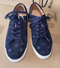 Joules Women  Solena Luxe Trainers - Navy Spot - Adults 5