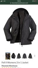 Mountain Warehouse Fell II 3 In One Waterproof Jacket Ladies Sz 4 Fleece Inner