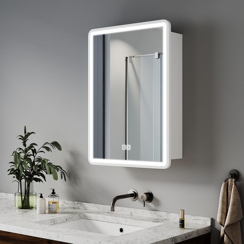 Bathroom led mirror cabinet - bathroom,