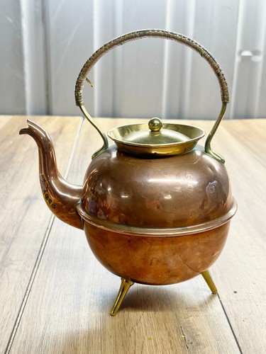 Antique copper teapot - copper,
