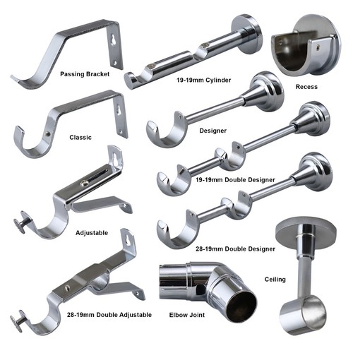Polished chrome curtain - polished,