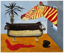 The Painters Room Lucian Freud print in 11 x 14 inch mount ready to frame SUPERB