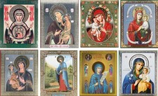 Mother of God Religious Christian Orthodox Russian Icons Божья Матерь Иконы 