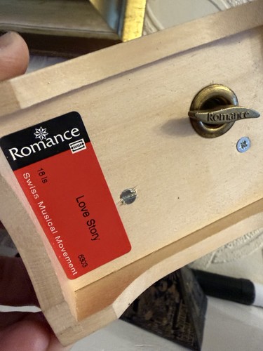 Swiss wooden musical box - swiss,
