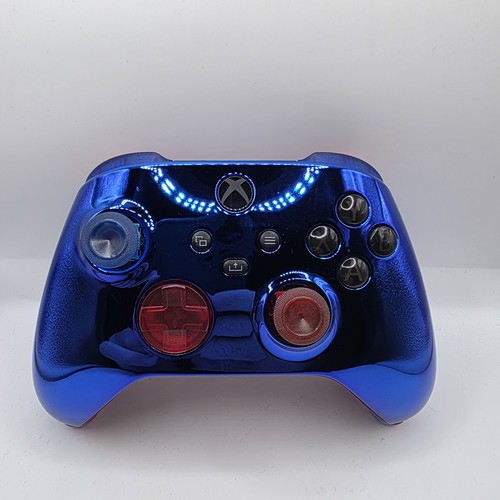 Custom blue chrome red xbox - blue,