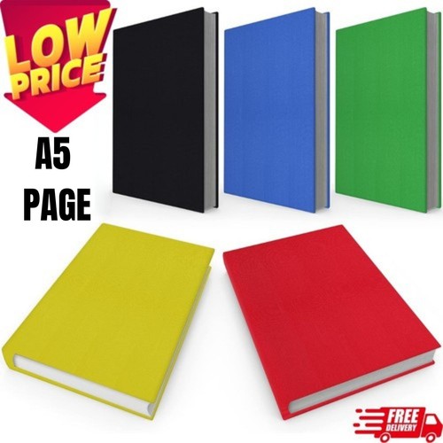 Lined notebook a5 hardback - ,