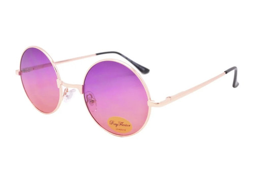 Magenta fade lens rose gold - magenta,