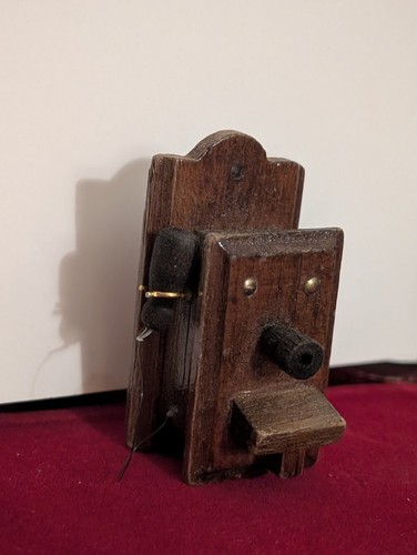 Vintage crank wall phone - crank,