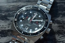 ?? Zodiac SeaDragon ZO2258 JDM Import Retro Chrono Men's Quartz Divers Watch