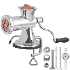 VEVOR Manual Meat Grinder 304 Stainless Steel Meat Grinder with 2 Fixing Method