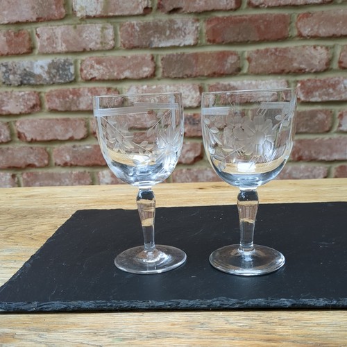 Pair vintage crystal - pair,