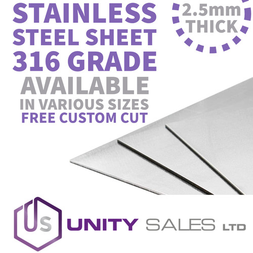5mm stainless steel sheet - 2.5mm,