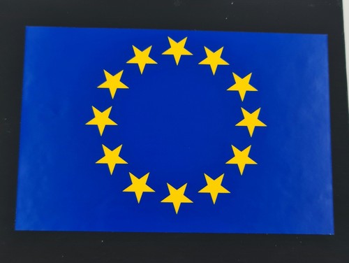 Decal sticker euro flag blue - decal,