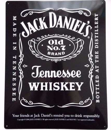 Jack daniels metal sign deluxe - jack,