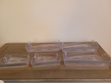 5 x HOTPOINT QUADRIO FF4DX FF4DK UK Fridge Freezer Door Shelves