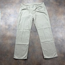 LEVI'S 514 Jeans Beige Mens (37 Inch Waist) (30 Inch Leg) Regular Fit Stylish