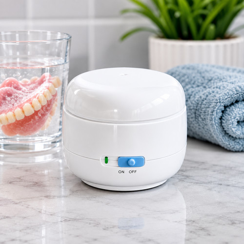 Sonic denture cleaner - denture,