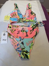 Maaji Reversable Bikini Set. Size S. BNWT. 4 Way Style. Vibrant Colours.