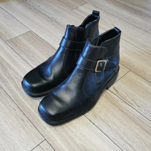 Men clarks boots black leather - black,