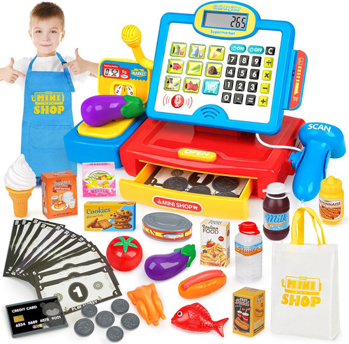Toy till cash - register, with