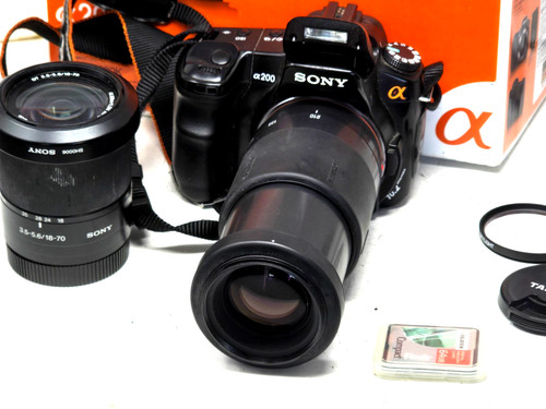 Sony alpha a200 2mp digital - a200,
