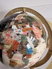 Globe, semi-precious gemstone