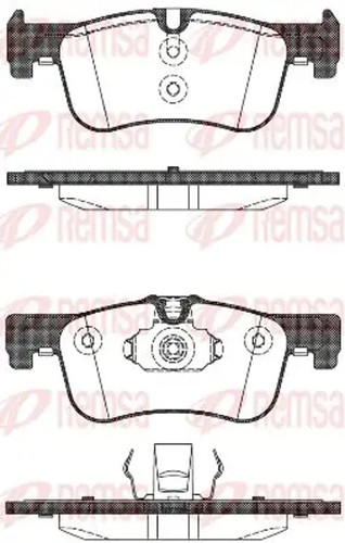 Brake pads front axle 1478 - brake, 1478.10