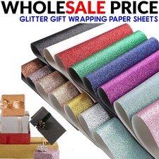 Wrapping Paper Glitter Gift Present Birthday Wrap Wedding Party Sheet 69CMX49CM