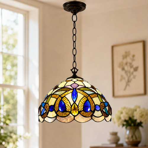 Multicolor tiffany stained - tiffany,