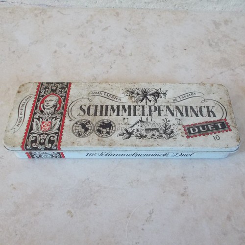 Vintage cigars tobacco tin box - cigars,