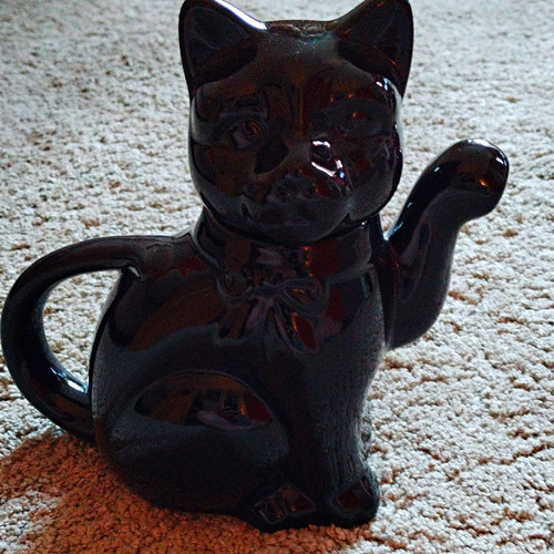 Black glossy ceramic - glossy,