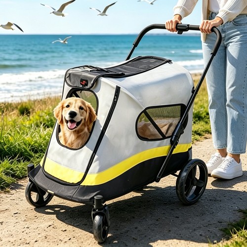 Large dog stroller smart fold - large,