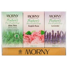 Morny Nature's English Soap Variety Pack 3 x 100g Bars