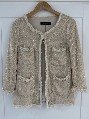 Women zara sequin cream - women’s,