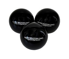 Set of 3 Black Skittle Balls -