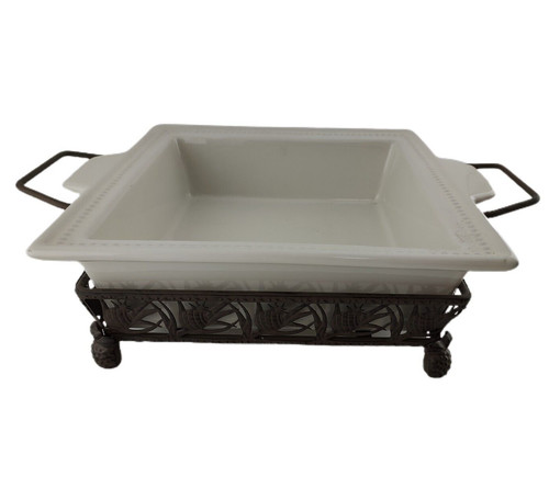 Casserole dish 9x9 white - casserole,